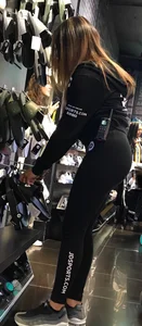 JD Sports girls in tight leggings with nice asses