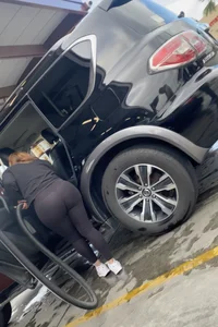 Latina Big Booty Spandex @ Car Wash