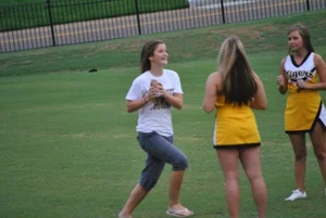 Candid cheerleaders
