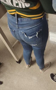 Former classmate in really tight jeans