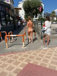 Publicly nude girls