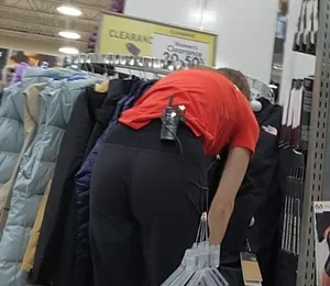 Petite brunette workers sexy tight ass