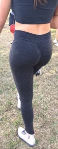 Girl With a Perfect Ass in Yoga Pants and a Top Park Closeup Creepshots Collection