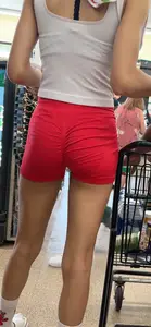 Slim girls in shorts