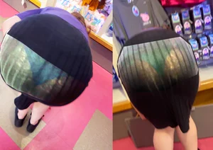 Co-worker VTL, Fat ass in a see through skirt