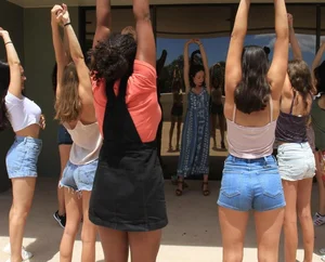 Candid yoga girls
