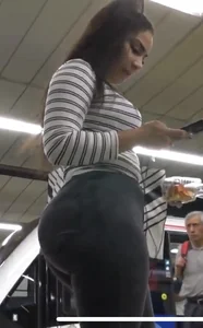 Bunch of hot girls with big booties in tight outfits shopping