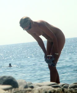 Nude beach and topless girls