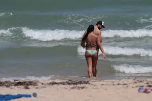 Collection of milfs in bikinis on the beach