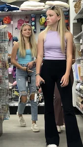 three teen shopping