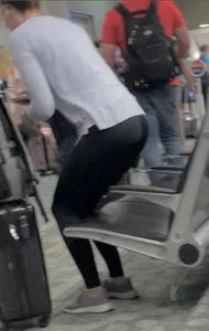 Milf asses at airport