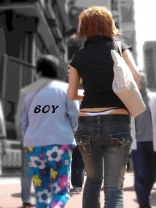Huge collection of whale tails, ass cracks and panty peeks in public