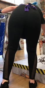 Spandex and short shorts on vacay