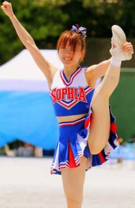 Candid cheerleaders