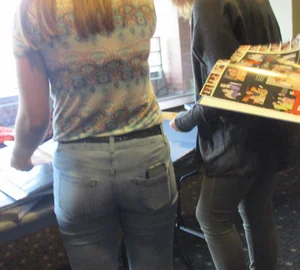 Booty of a Teen Girl in Jeans