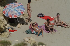 Sexy mature girls on Vilanova topless beach