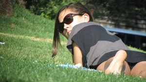 Bunch of sexy girls upskirted at parks showing their panties and asses