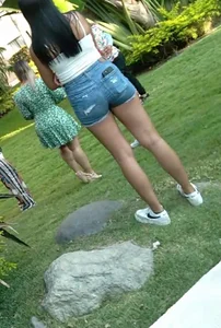Short shorts teen latina
