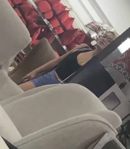 (OC) Tight blonde showing cleavage and bubble in homegoods