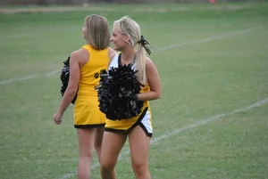 Candid cheerleaders