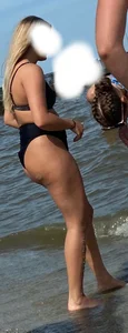 Standers on the beach