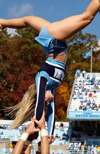 Candid cheerleaders