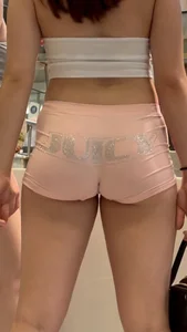 Asian Rocking The Pink Juicy Shorts