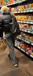 Skinny blonde with tight ass