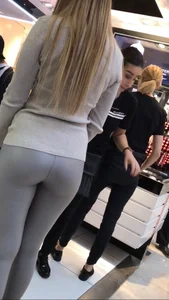 A Very Nice Booty of a Girl in Tight Pants at the Makeup Store Creepshots Gallery