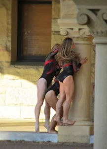 Candid gymnasts