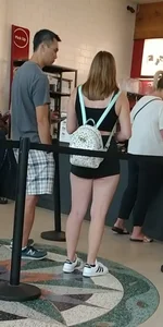 Black Spandex shorts cheeky