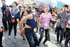 Water Festival girls in Thailand