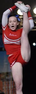 Candid cheerleaders