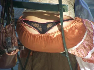 Whale Tail Closeup Photo of a Girl in Long Skirt
