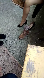 College teens legs, feet and shoeplay and dangle candid videos
