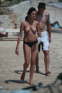 3 amazing topless girls on a nudist beach