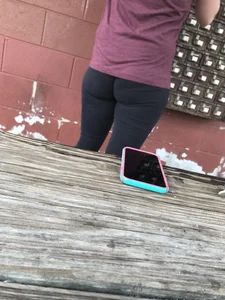 Coworker with a nice ass in leggings
