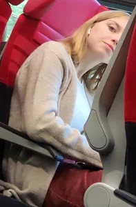 Hot sexy girl on train 2
