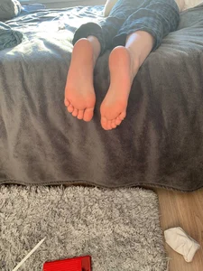 Home creepshot of a girl's feet