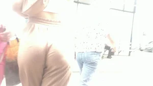 Nice booty street candid video