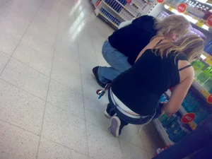 Huge collection of whale tails, ass cracks and panty peeks in public