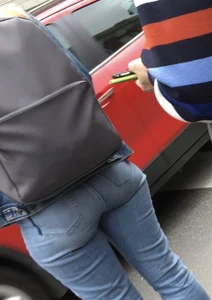 Cute little blonde bum