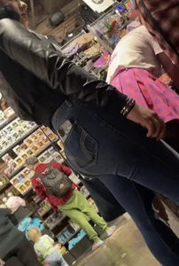 Amazing goth teen with her tits out