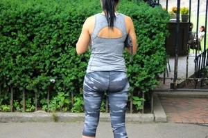 Candid girls in leggings and tights