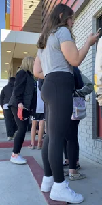 Teen waiting outside of McDonalds