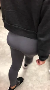 Busted creeping a girl Tiffany in leggings with a great ass