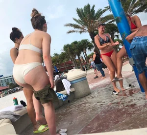 Beach shower hotties