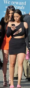 Yay for underboob dresses - busty girls on an evening out