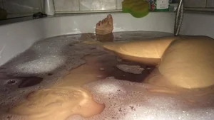 Girl Taking a Bath Selfie