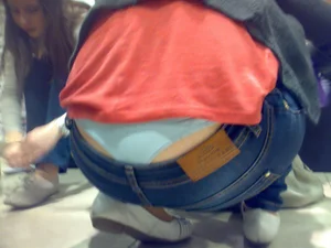 Huge collection of whale tails, ass cracks and panty peeks in public